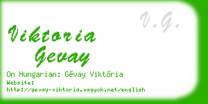 viktoria gevay business card